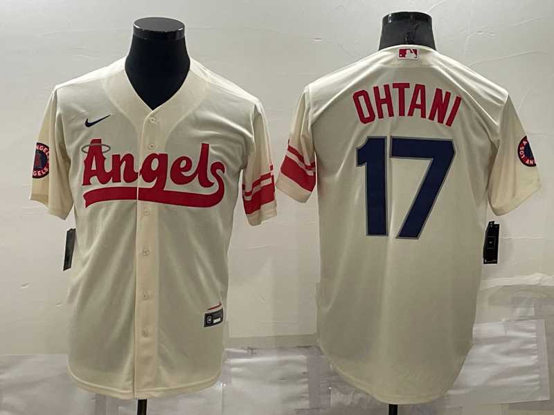 Angels 17 Shohei Ohtani Cream 2022 City Connect Cool Base Jerseys,We sell and wholesale Angels 17 Shohei Ohtani Cream 2022 City Connect Cool Base Jerseys on line form chian!